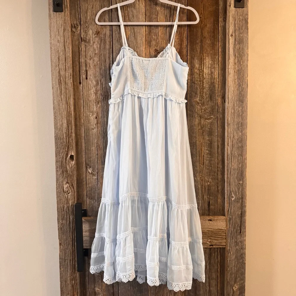 Dizzy Lizzy NWT Cottagecore Lace Tiered Sundress | Prairie Babydoll Dress - Picture 10 of 11